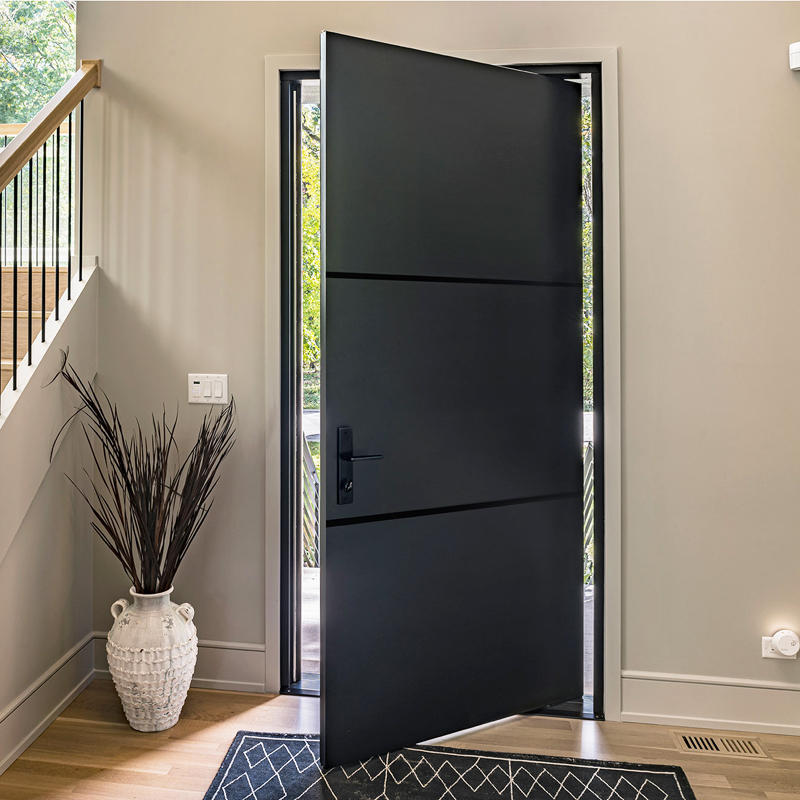 Modern Luxury Security Pivot Door Latest Design American Style Made of Aluminium