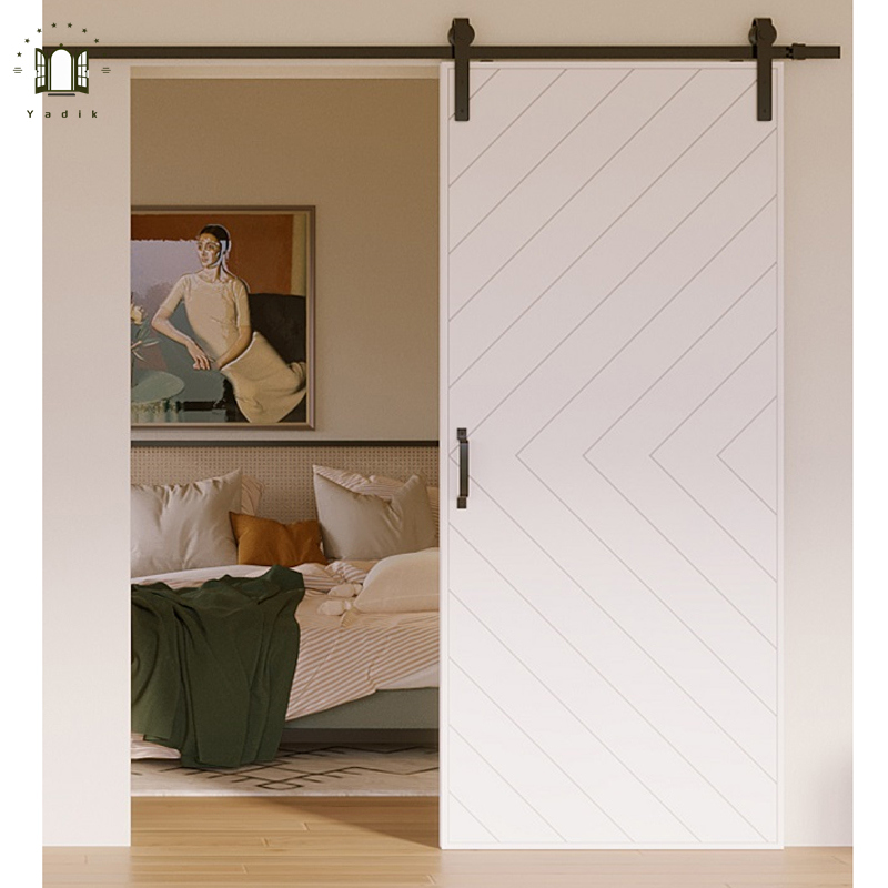 Popular Sliding Wooden doors invisible Sliding Door Barn System Room Ghost Doors